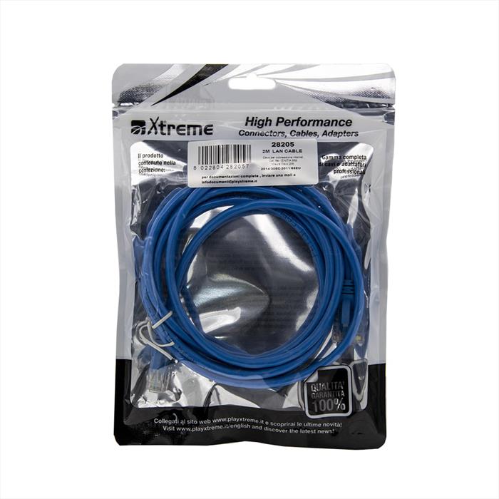 Xtreme 28205 Cavo Rete Cat6 Utp Rj45/rj45 2 Mt-blu