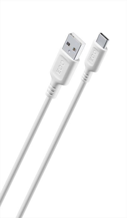 Cellular Line Cavo Da Usb A Usb-c Ecousbdataa2c1mw-bianco