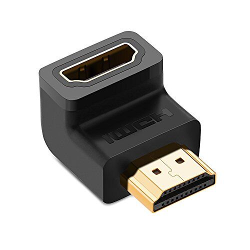 UGREEN HDMI-adapter HDMI-adapter hoek 90 graden HDMI stekker op HDMI socket adapter 4K met vergulde contacten