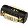 LINDY 41233 DVI Adapter [1x DVI-bus 24+5-polig - 1x DVI-bus 24+5-polig] Zwart