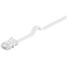 goobay 93360 CAT 5e platte patchkabel, U/UTP, wit, 3,00 m kabellengte