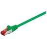 goobay 95580 CAT 6 patchkabel, S/FTP (PiMF), groen, 1,50 m kabellengte