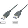 Digitus USB-kabel 1,8 m zwart type A (M/F)