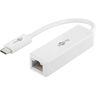 goobay 66255 USB-C naar RJ45 Ethernet-netwerkadapter voor het aansluiten van een LAN-kabel voor internetverbinding