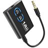 1mii Bluetooth 5.3 Adapter Transmitter für TV Audio auf 2 Kopfhörer, 2-in-1 Bluetooth Sender Empfänger Klinke 3.5, AUX Splitter mit aptX Adaptive/HD/Low Latency für TV/Heimstereoanlage/Flugzeug