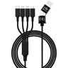 smrter USB-charging cable USB-A Stecker, USB-Câ„¢ Stecker, USB-Micro-B 3.0 Stecker, Apple Lightning Steck