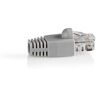 Nedis 10x UTP CAT6 RJ45 connector met trekontlasting grijs