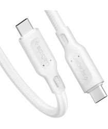 Spigen DuraSync Fast Charge USB-C naar USB-C Kabel 1m Wit