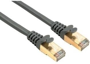 Hama Cat 5E Patch Cable, Stp (Shielded), 0.25 M, Grey