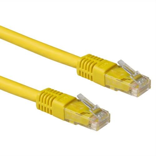 ACT IB1907 LSZH U/UTP CAT6A patchkabel Geel - 7 meter