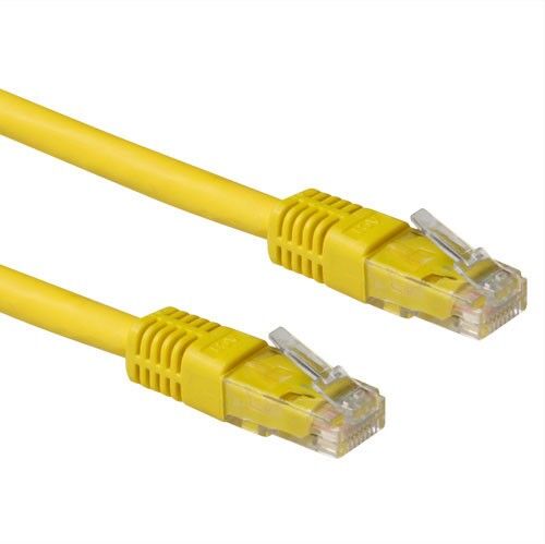 ACT IB1910 LSZH U/UTP CAT6A patchkabel Geel - 10 meter