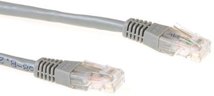 ACT IB3410 U/UTP CAT6A Patchkabel Grijs - 10 meter