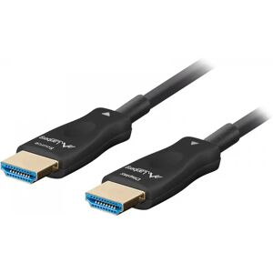 Lanberg Hdmi 2.1 Kabel Optical Svart 8k - 48gbps - 20m