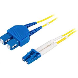 Deltaco Fiberkabel, Lc - Sc, 9/125, Os2, Duplex, Singlemode, 3m