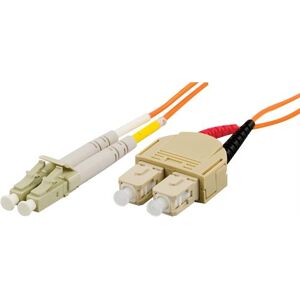 Deltaco Fiberkabel, Lc - Sc, 62,5/125, Om1, Duplex, Multimode, 15m