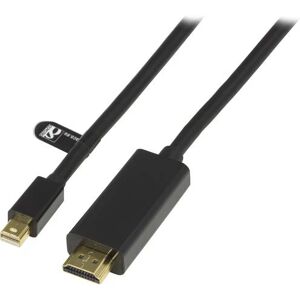 Deltaco Mini Displayport Til Hdmi, Med Lyd, 3m, Svart