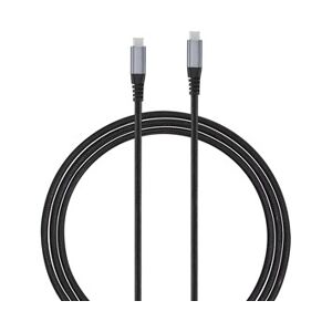 Andersson USB-C - USB-C 3.2 PD100W Braided Black/Space Gray 3m