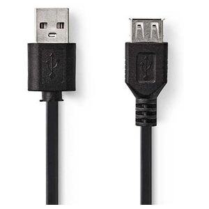 Nedis Förlängningskabel USB 2.0, 2m Svart