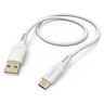 Kabel HAMA Ładujący/data Flexible USB-A - USB-C 1.5m Biały