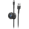 Kabel SBS USB-A - Lightning z uchwytem magnetycznym 1m Czarny