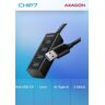 Mini Hub Axagon Hue-M1a Superspeed Usb-A, 4x Usb 3.0 - 20cm