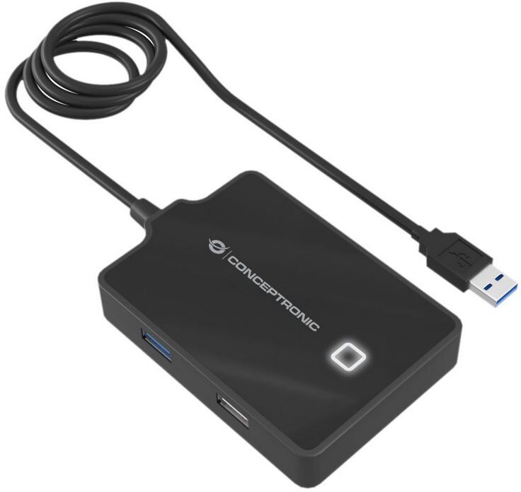 Conceptronic hubbies10b hub usb 3.0 3xusb 2.0 + 1xusb 3.0