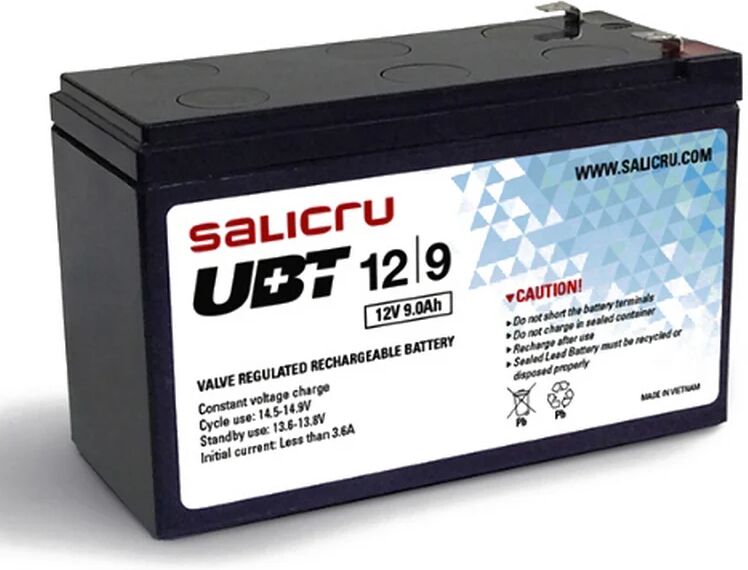 Salicru ubt 12/9 batería para sai/ups 9ah 12v