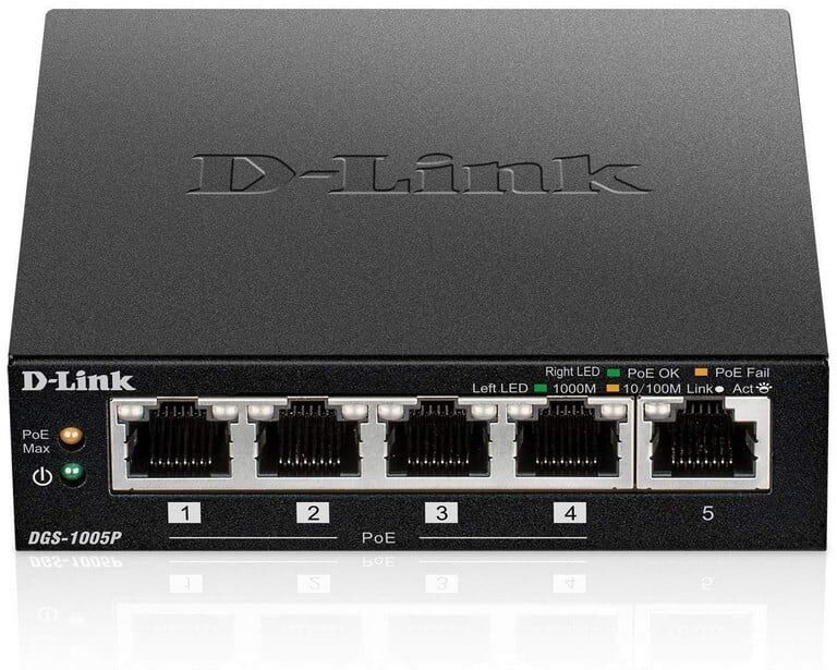 D-Link dgs-1005p switch 5 portas gigabit poe+