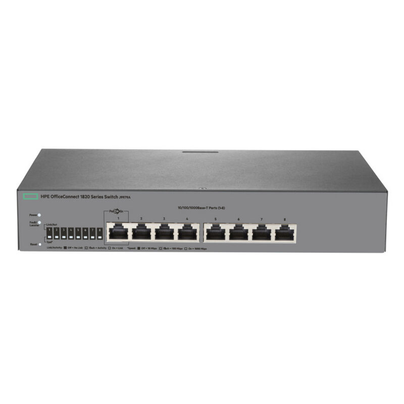 Aruba officeconnect 1820 switch administrado 8 portas gigabit
