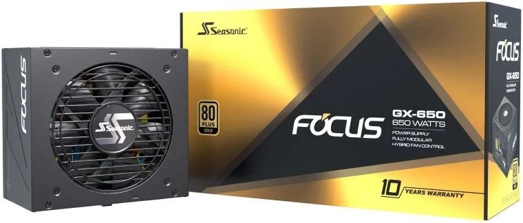 Seasonic focus-gx 650 650w 80 plus gold modular