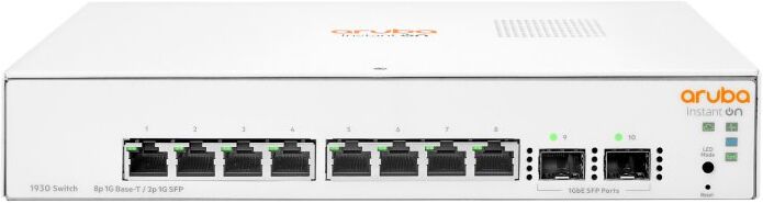 Aruba instant on 1930 switch administrável 8 portas gigabit + 2 sfp