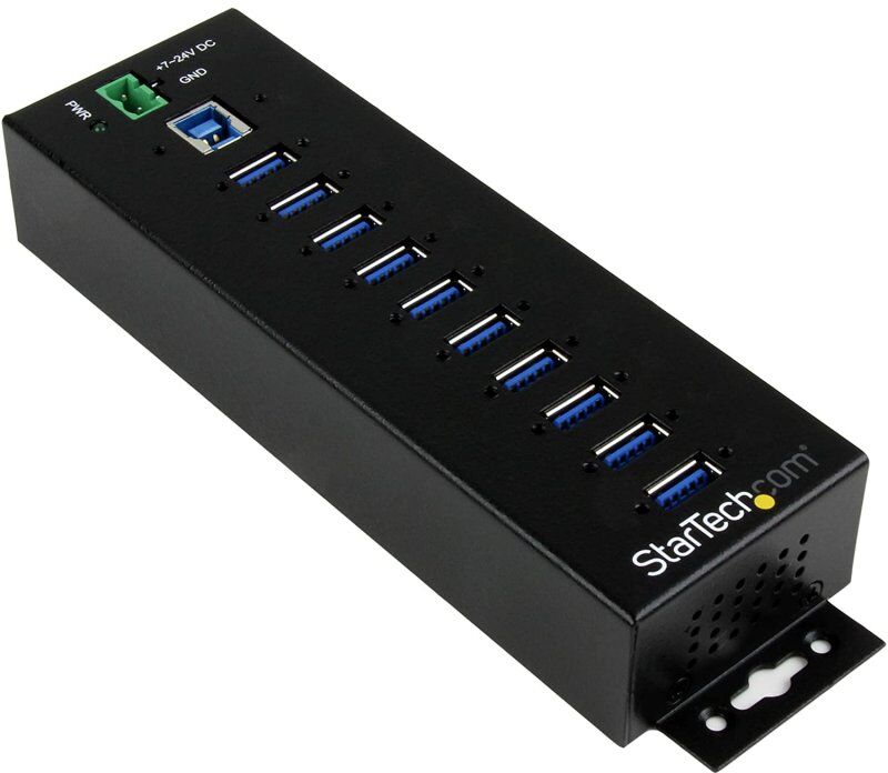 Startech concentrador industrial de 10 puertos usb 3.0