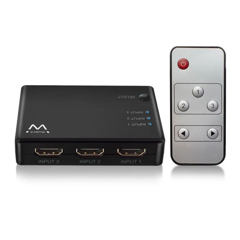 Ewent ew3730 switch hdmi 3 portas + comando