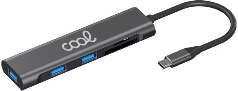 Cool hub tipo-c 5 portas 3x usb 3.0/sd/micro sd