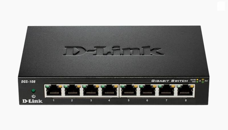 D-Link dgs-108 switch 8 portas 10/100/1000mbps