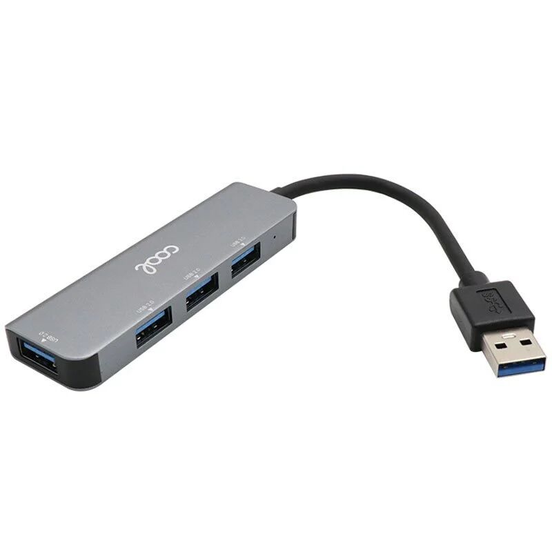 Cool hub usb universal 4 portas usb 3.0 alumínio cinzento