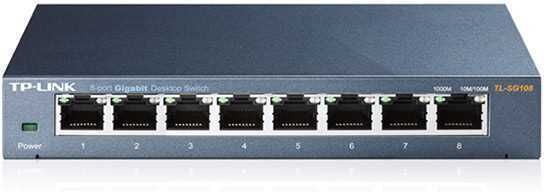 Tp-Link Switch de Mesa Tp-Link 8 Portas Gigabit Metal Cas.