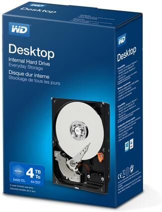 Western Digital Desktop Everyday 4000gb Serial Ata Iii Unidade De Disco Rígido