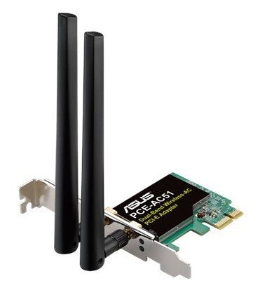 Asus Placa De Rede Wlan 433mbit/s - Asus Pce-ac51