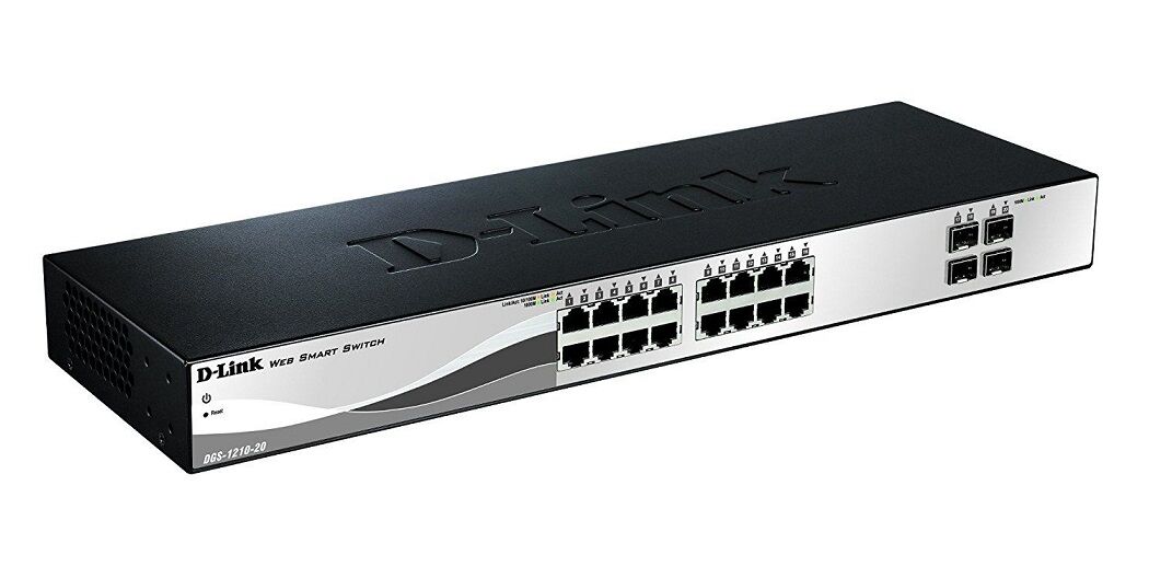 D-link Switch C/ Gestão 20 Portas 1u L2 Gigabit Ethernet 1000mbit/s - D-link