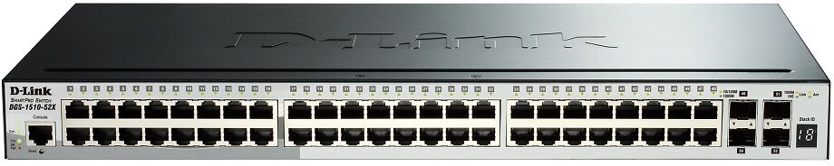 D-link Switch Rede Gerido 1u L3 Gigabit Ethernet 1000mbit/s Poe Preto (48 Portas) - D-link