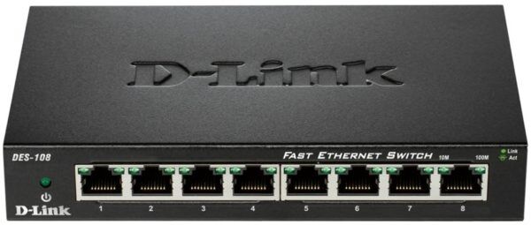 D-link Switch De Rede Não-gerido Fast Ethernet 100 Mbit/s (8 Portas) - D-link