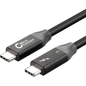 MicroConnect Thunderbolt 3 Kabel   0,5 M   Svart