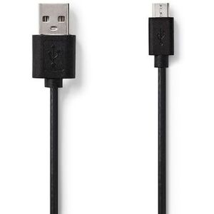 Kabel NEDIS USB-A ha - USB Micro B 1m sv