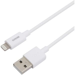 USB-A- Lightning kabel,2m vit