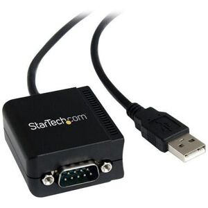 Adapter STARTECH USB-RS232 1,8m svart