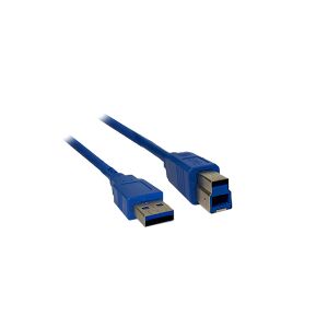 MediaRange USB-B skrivarkabel (USB 3.0)   5m blå $$
