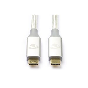 USB-C till USB-C 3.2 kabel   Nedis   1m vit