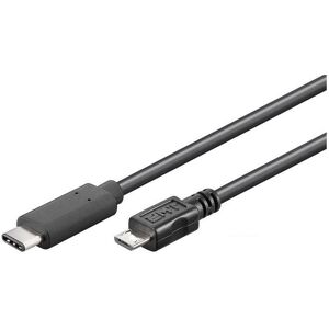 MicroConnect USB-kabel, USB-C till USB 2.0 Micro B, 1m