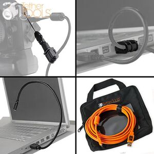 Tether Tools Starter Tethering Kit w/ USB 2.0 Mini-B 8-pin Kabel 4,6m